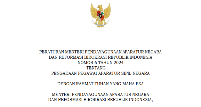 Pedoman Pengadaan ASN Tahun 2024