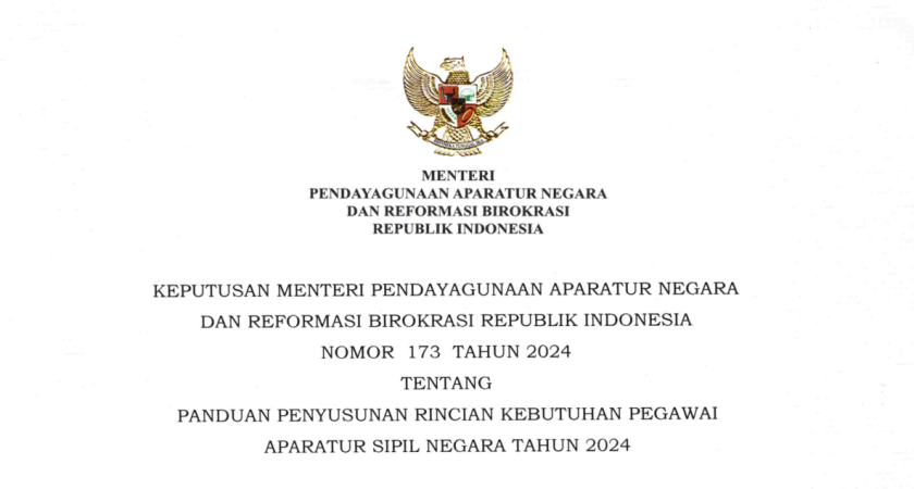 KEPMENPANRB Nomor 173 Tahun 2024