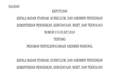 Pedoman Penyelenggaraan Asesmen 2024